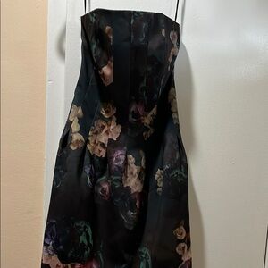 H&M Black and Pink A-line Cocktail Dress